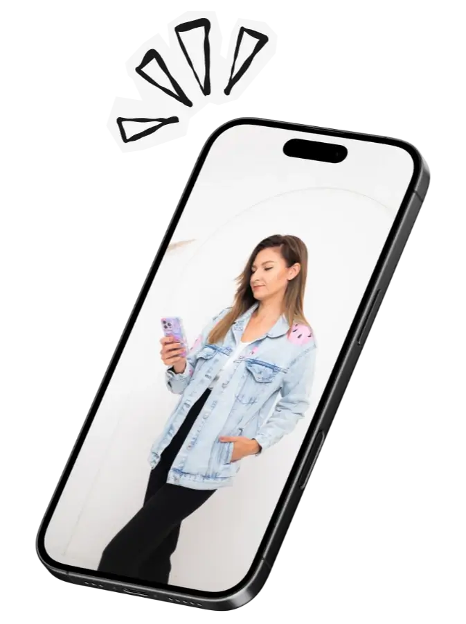 Mockup, Marta Molik w telefonie